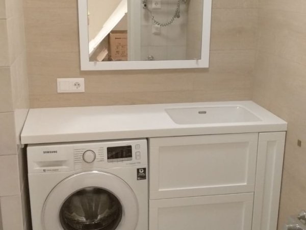 Тумба под стиральную машину с раковиной